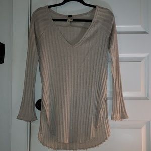 Beige Free People long sleeve